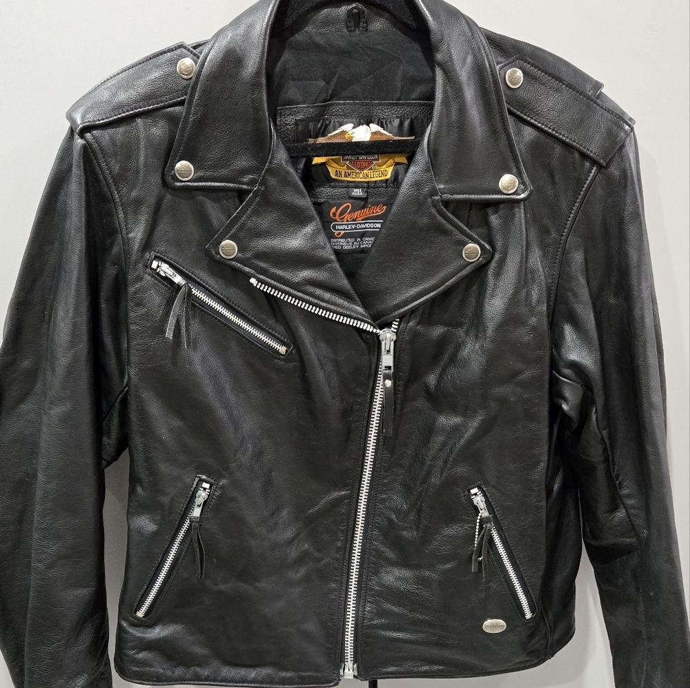 Harley Davidson Leather Jacket Womens XL